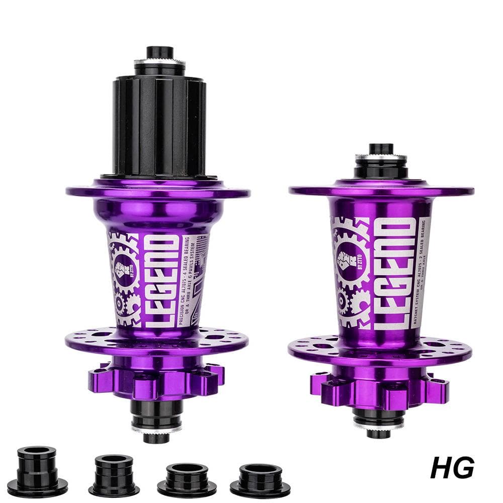 Mountain Bike 6 Pawls Disc Brake Hub 32 Hole Hub for 8/ 9/ 10/ 11/ 12/ 13 Speed Cassette purple