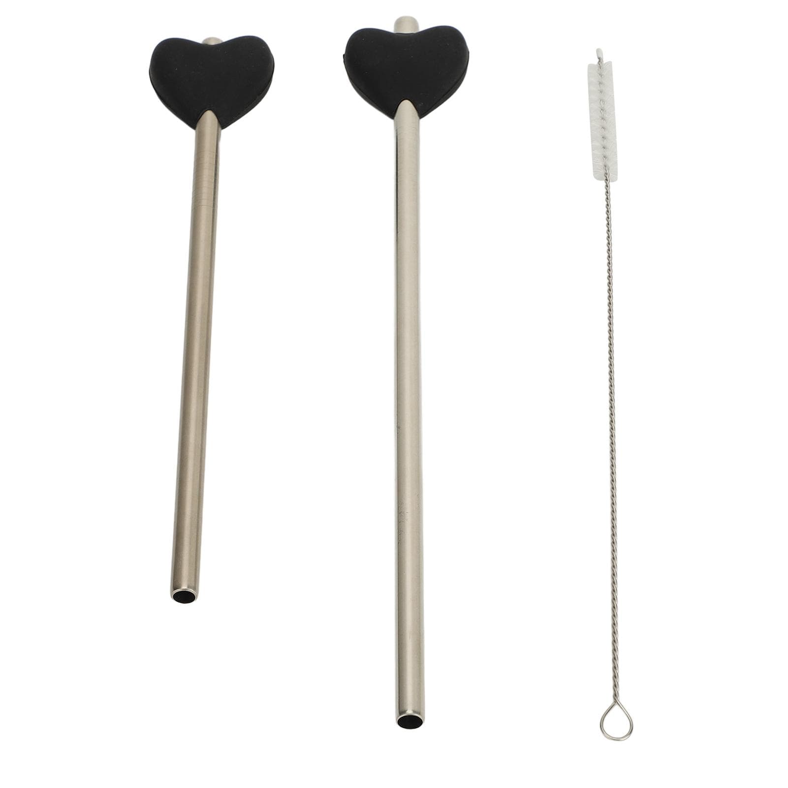 Anti Wrinkle Straw Stainless Steel Lip Line Prevention Straw Reusable Straws with Cleaning Brush