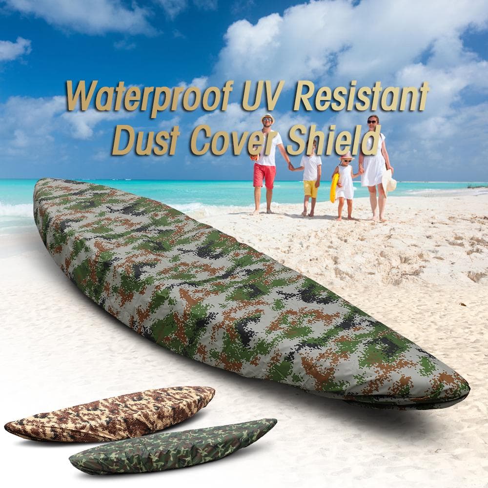 Professional Universal Kayak Cover Canoe Boat Waterproof UV Resistant Dust Storage Cover Shield Camouflage 2  5.0m