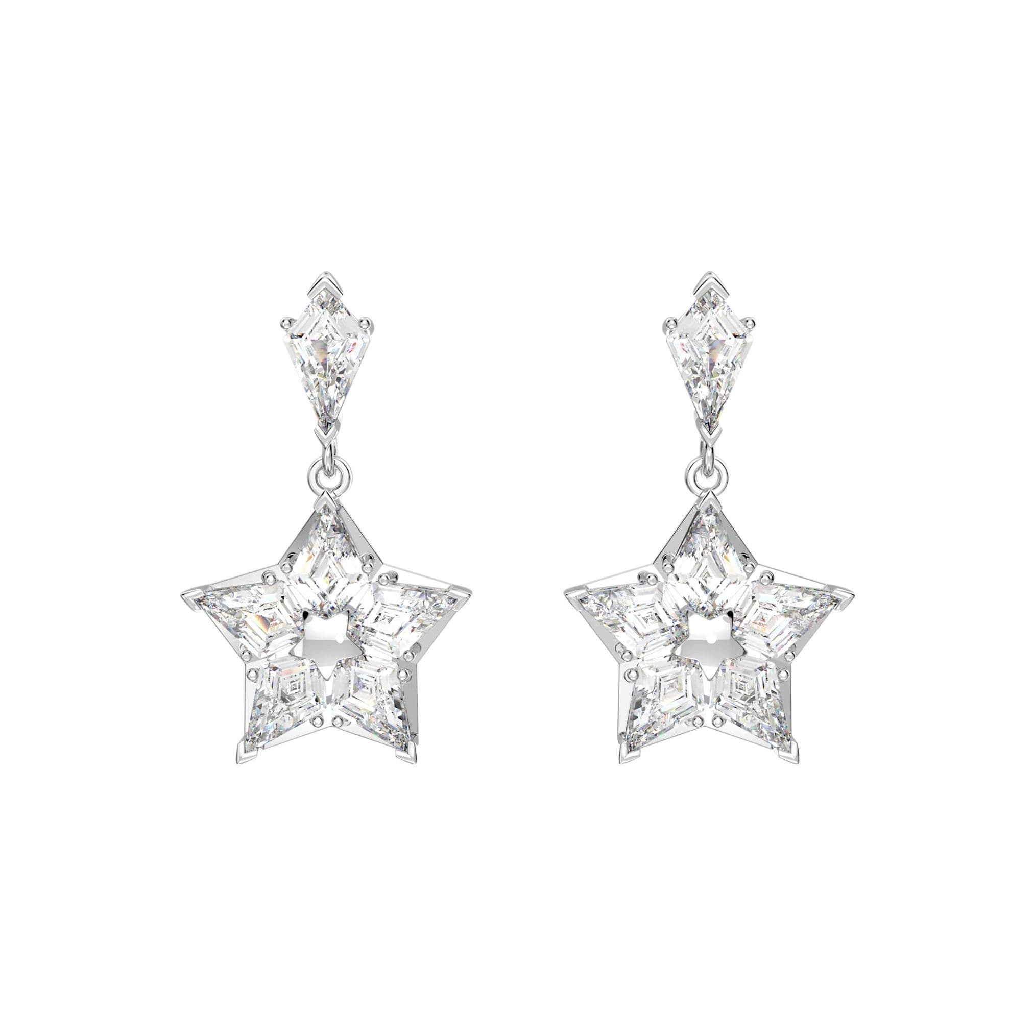 Swarovski Stella Drop Earrings Women earrings White 5652002 Box (Random Color)