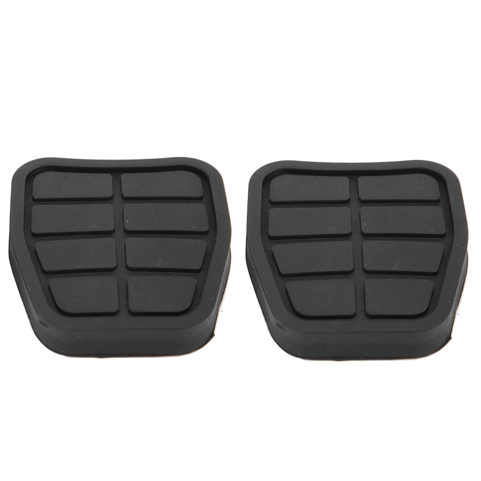2pcs Rubber Brake Clutch Pedal Pads Covers 321721173 Replacement Black Car Parts