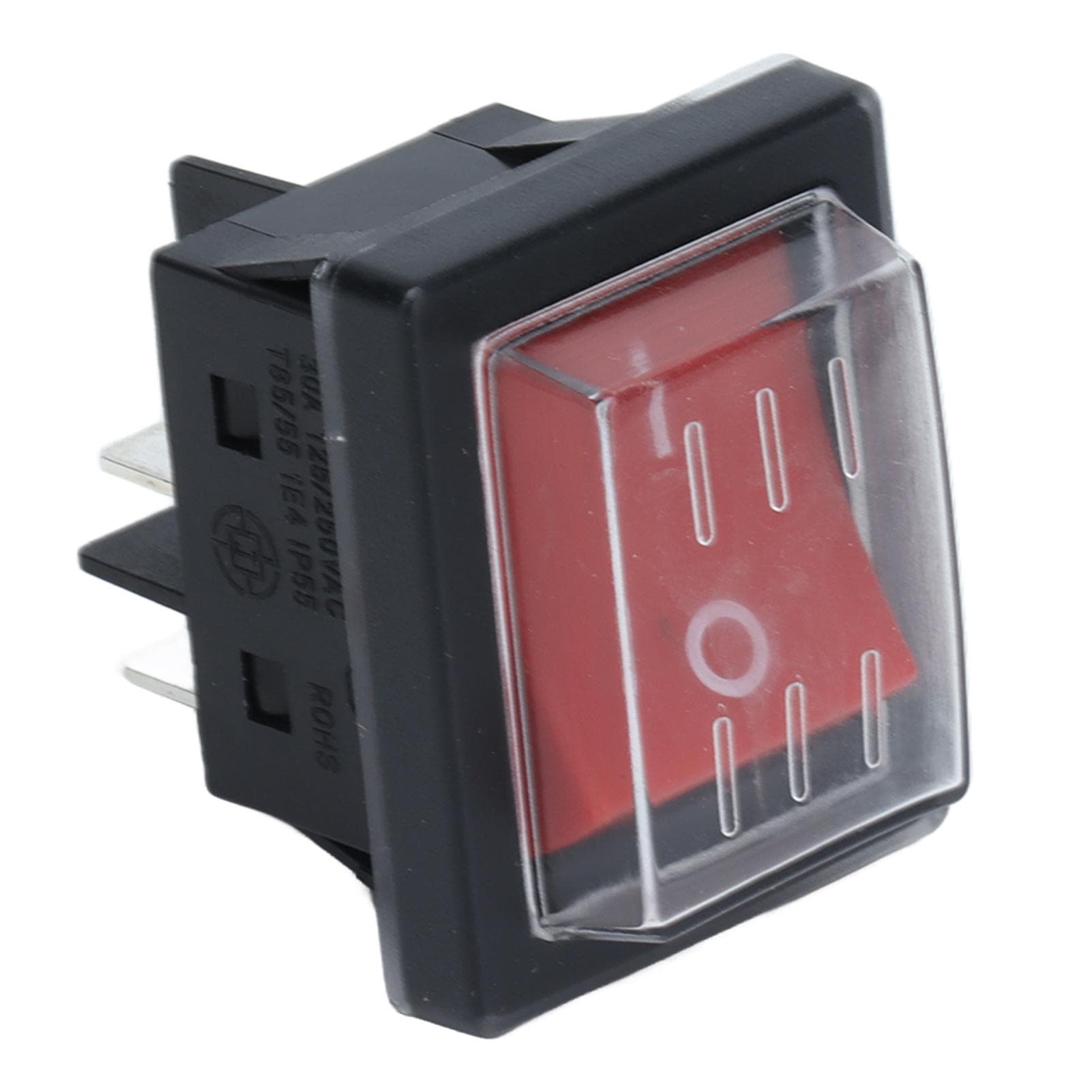 Toggle Switch Rocker 4Pin ABS with Waterproof Cover Accessory 125250VAC for Equipment