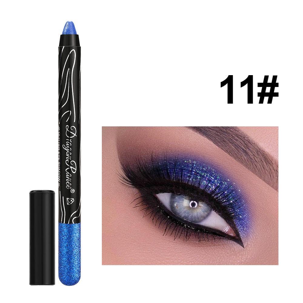 1Pc Metallic Purple Eyeshadow Pencil Glitter Silkworm Liner Pen Highlighter Long Lasting Eye Shadow Stick Makeup