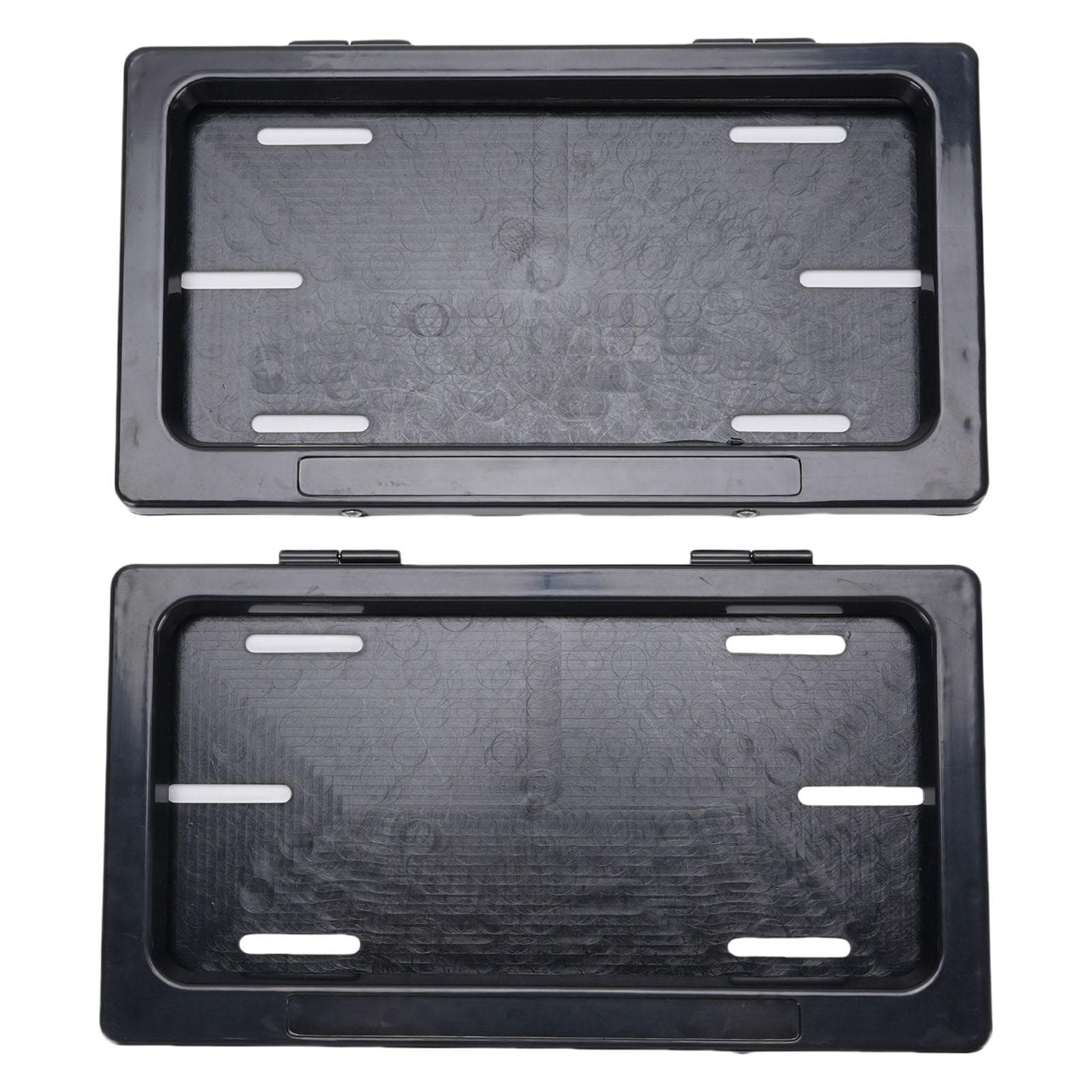 2PCS Flip Cover Concealed Car License Plate Holder New Energy Electric Vehicle License Plate Frame