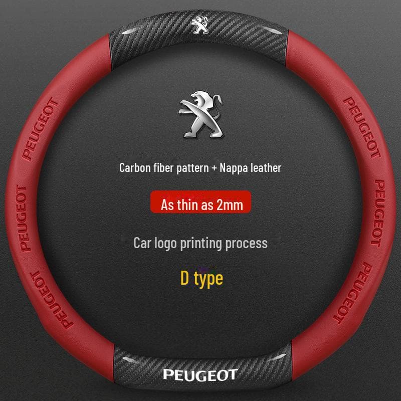 Peugeot Steering Wheel Cover for 206, 207, 301, 307, 308, 408, 508L - All Seasons 38 cm