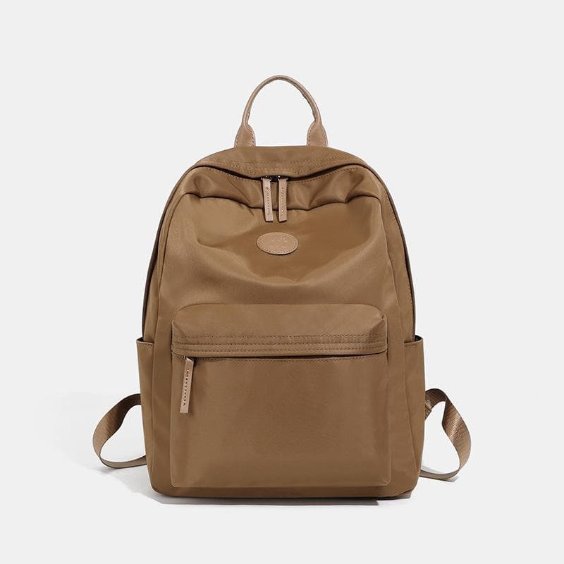 Fashionable Backpack, Nylon Large-capacity Backpack, Simple Commuting Computer Bag, Casual Travel Backpack brown