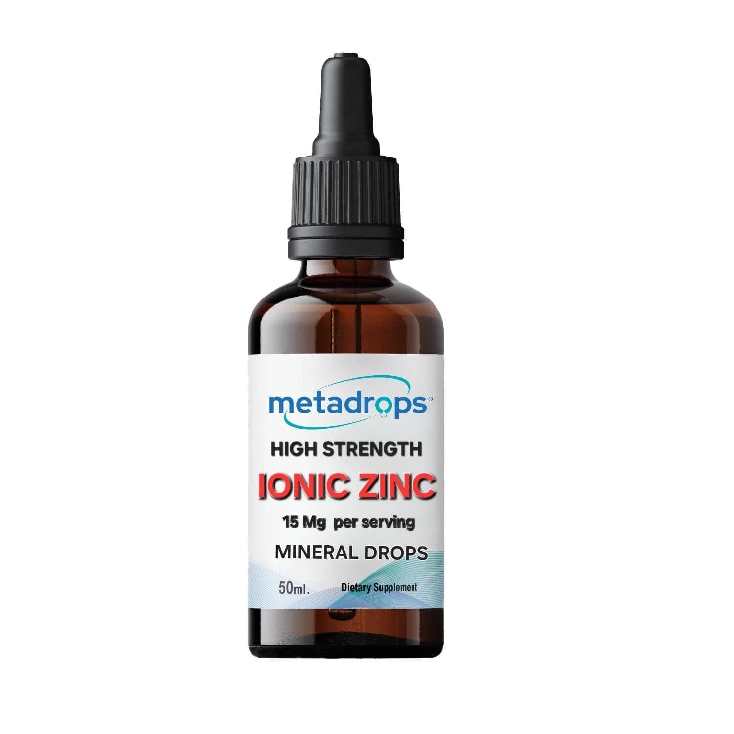 MetaDrops Premium Ionic Zinc Pure and Concentrated 50ml for immune support
