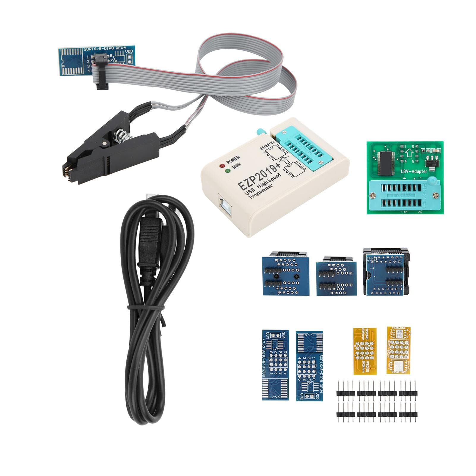 High Speed Programmer Socket Printed Circuit Board 9 Seats for 25252693 Series Chips EZP2019