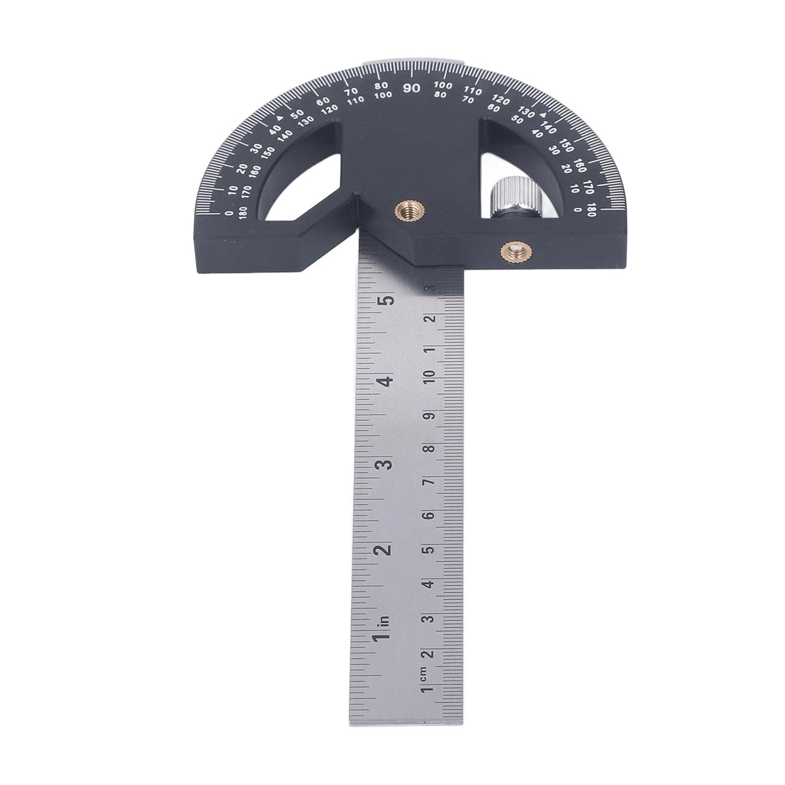 Angle Protractor Carpentry Angle Ruler for Woodworking Edge Measurement and Scribing 8in