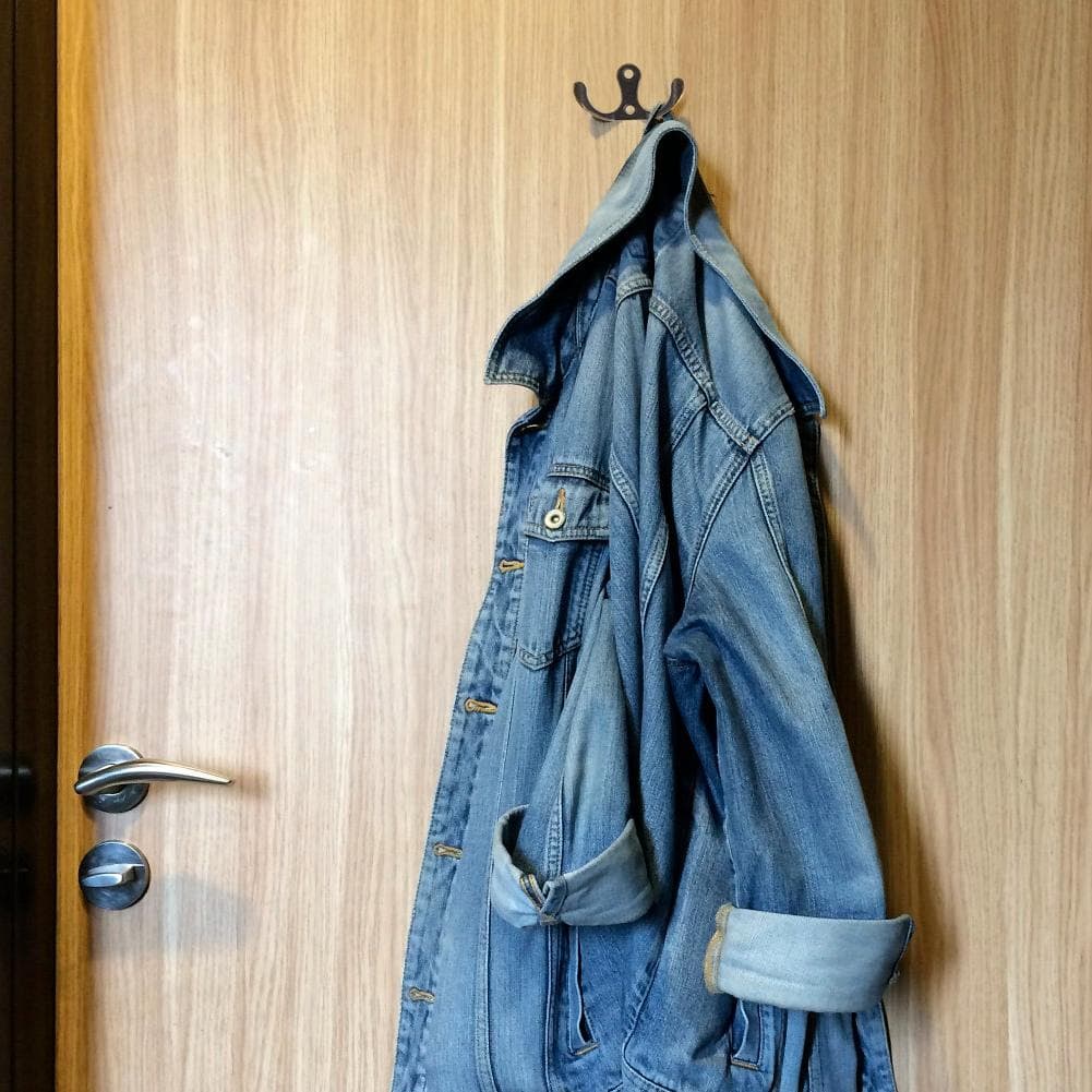 10Pcs Retro Hook Hanger Cyan Bronze Zinc Alloy DIY Wall Mounted Clothes Hanging Accessories black