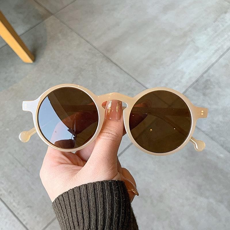 Round Oversized Sunglasses Women Vintage High Quality UV Protection Eyeglasses for Women Men Fashion Lentes De Sol Mujer