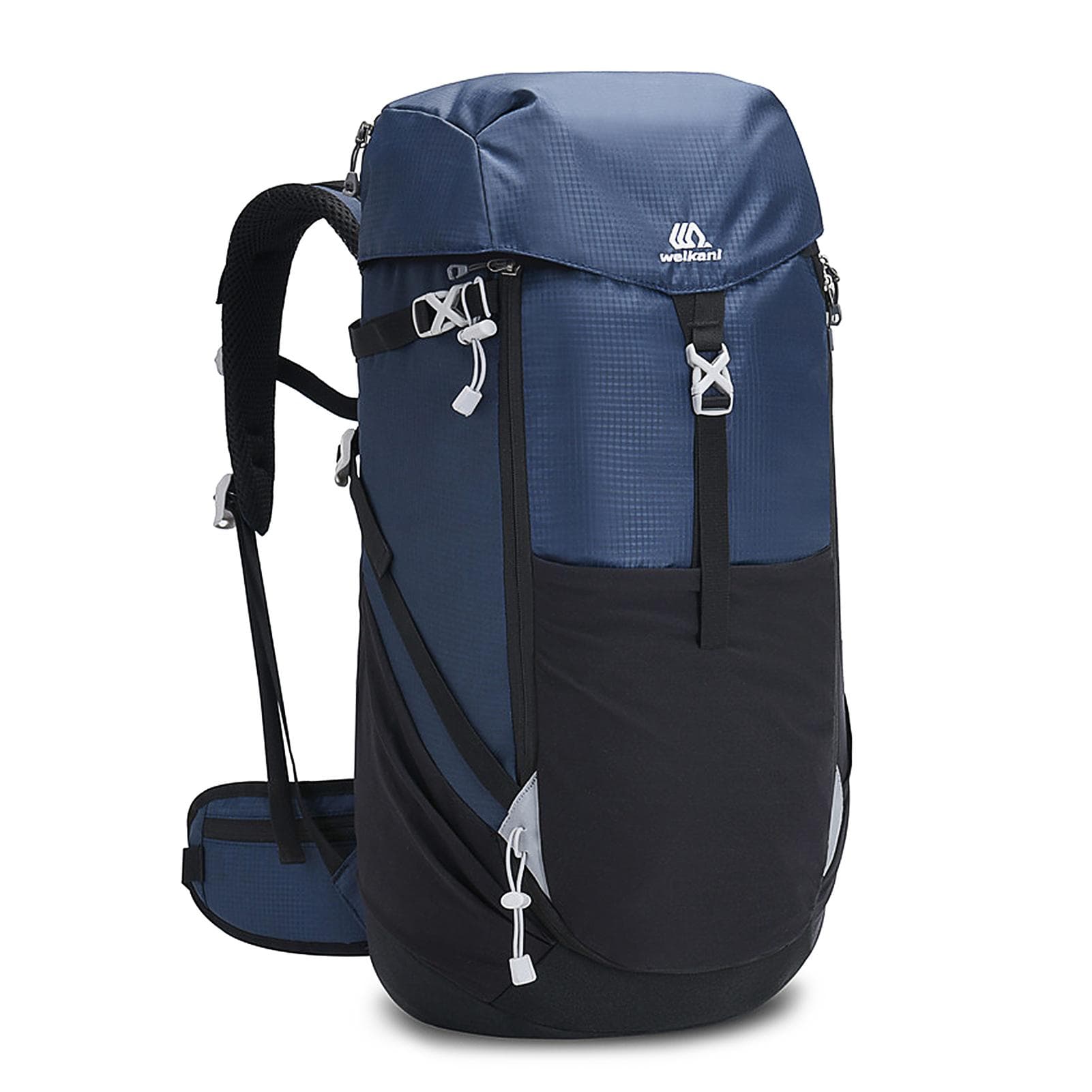 50L Mountaineering Backpack Waterproof Outdoor Running Bag Bicycle Bag Large Capacity Riding Bag dark blue