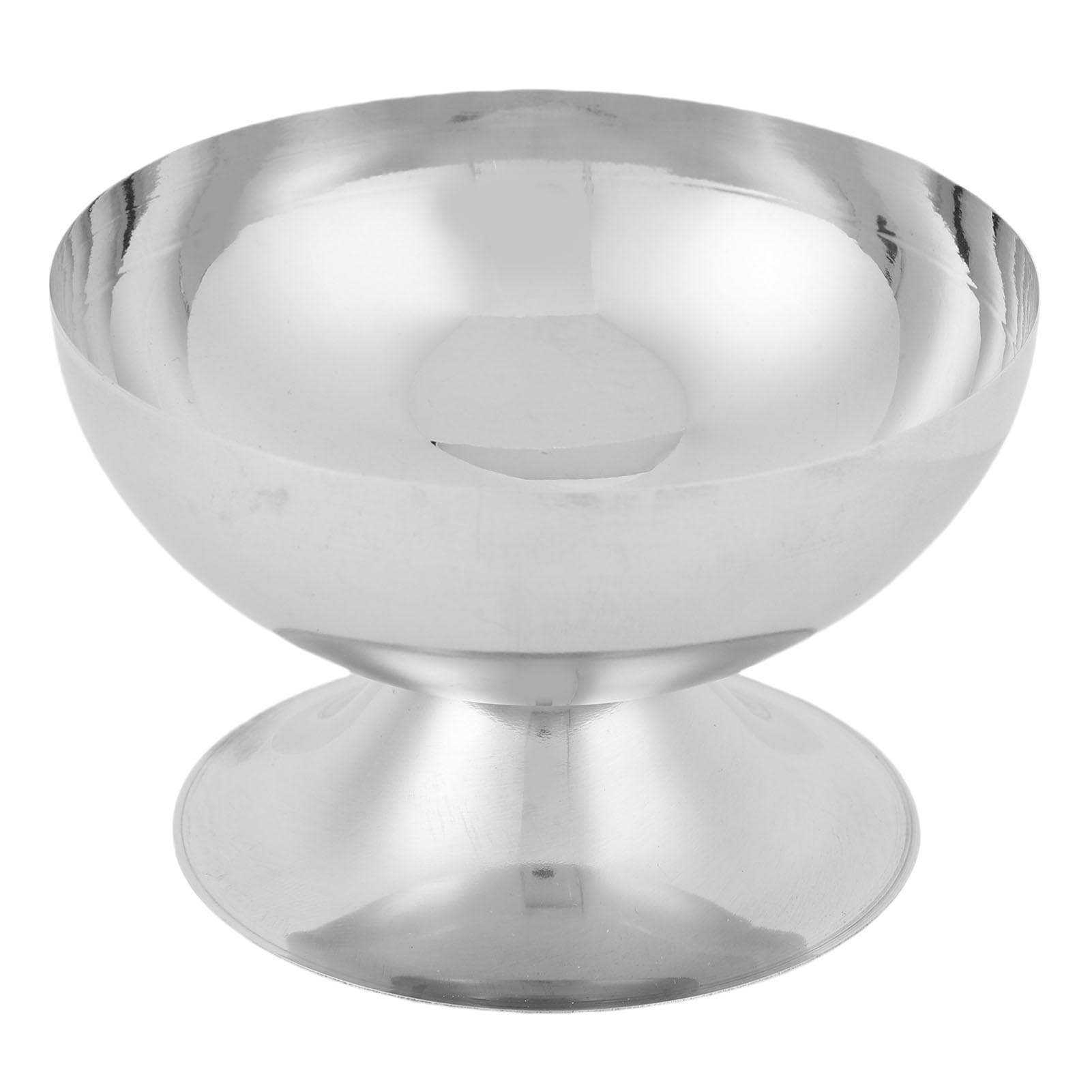 Dessert Bowl 304 Stainless Steel 200ml Reusable Pudding Cup Salad Dessert Holder Snack Fruit Candy L(for 6.5-9kg)