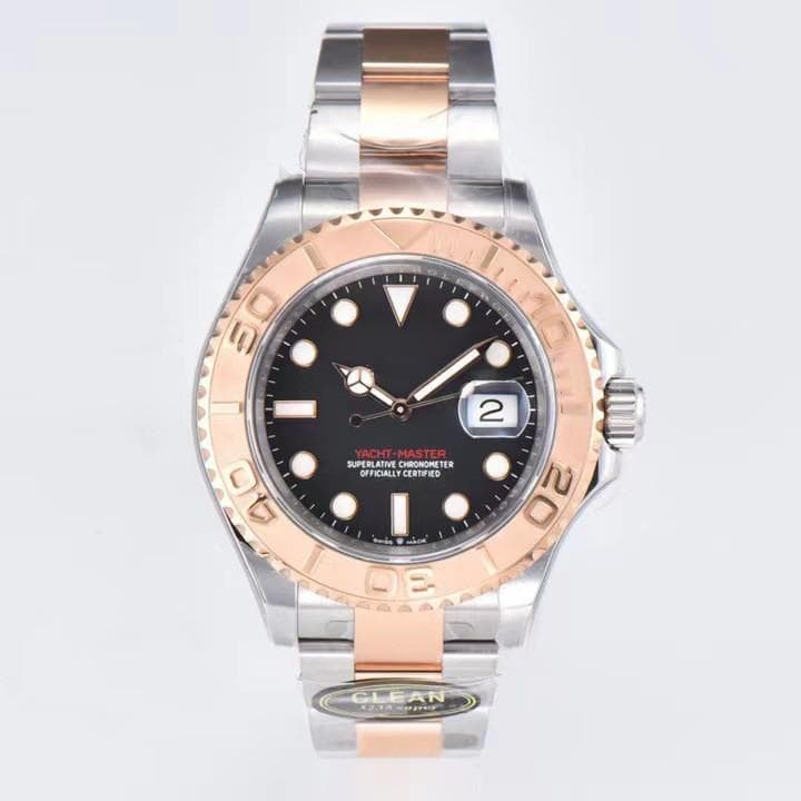 Rolex Yacht-Master 126622 Gray Luminous Calendar Mechanical Watch with Rubber Strap - Waterproof Sport Timepiece