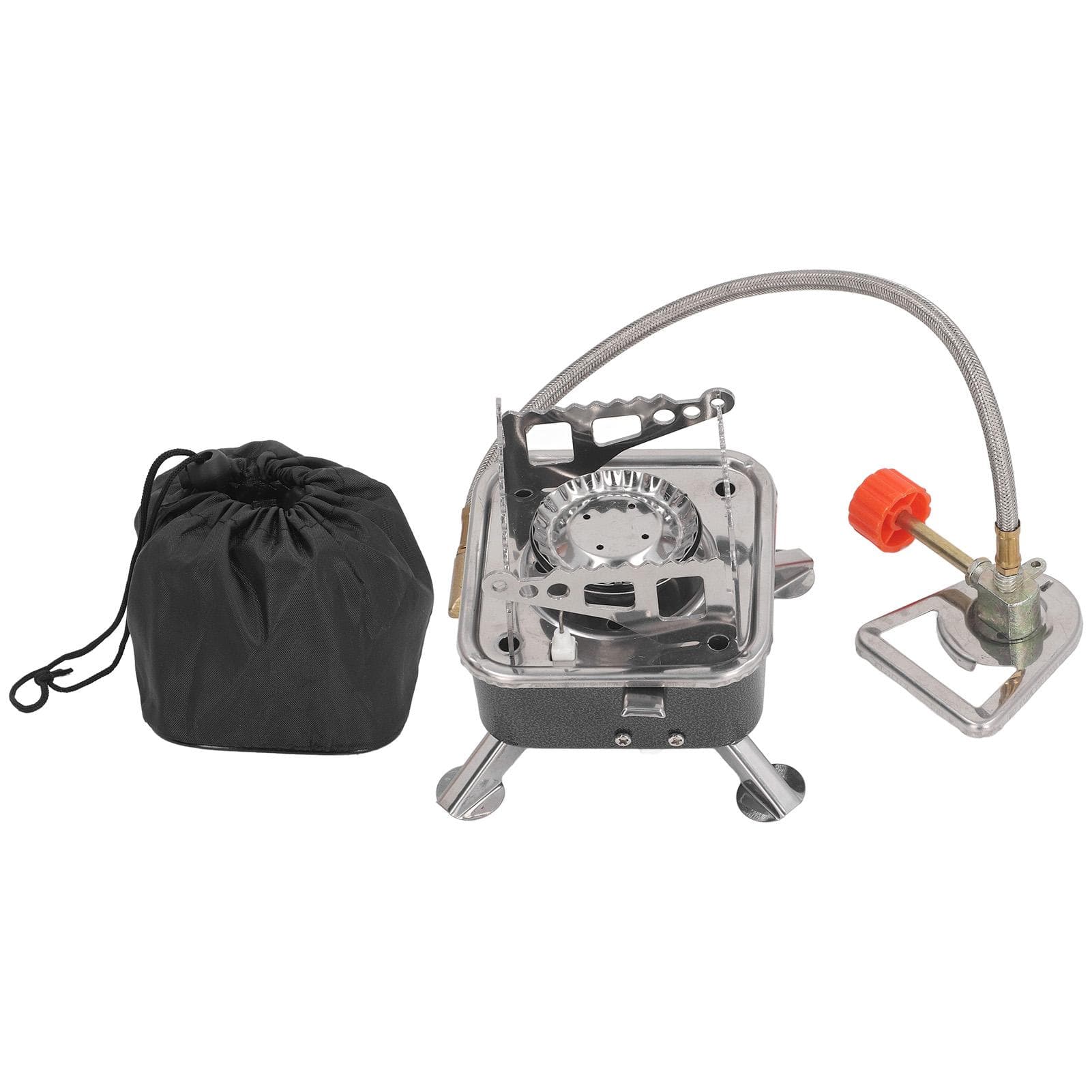 Mini Camping Stove Folding Stable Support Wind Resistant High Efficiency Portable Gas Stove for