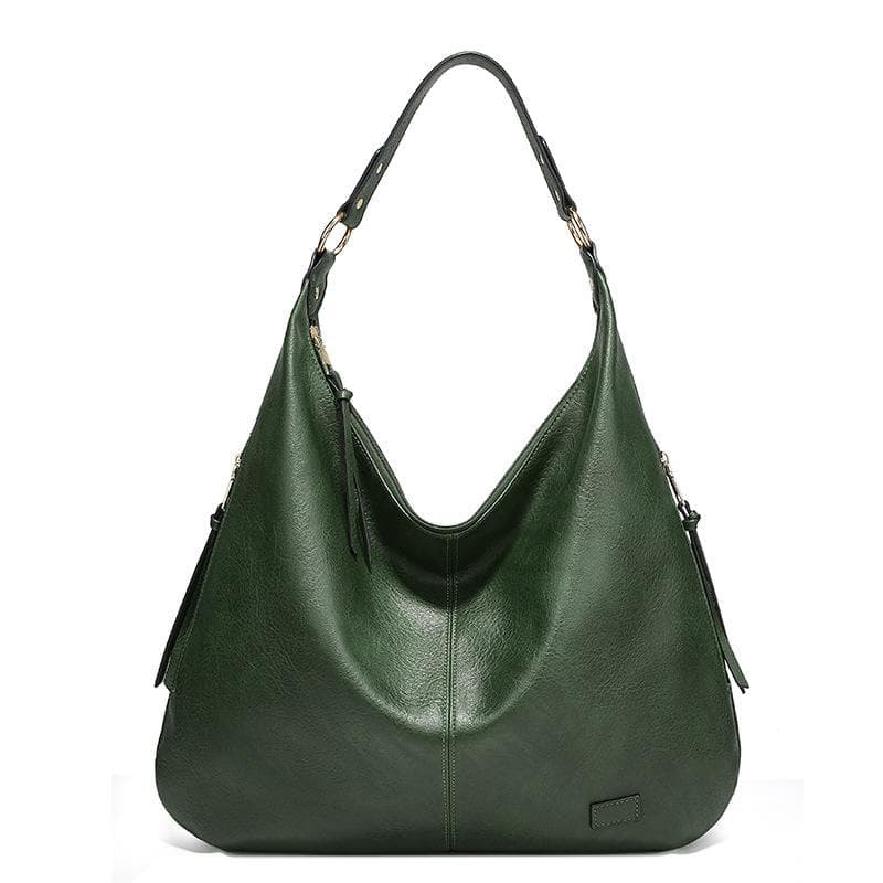Women Tote Bag Handbags PU Leather Fashion Hobo Shoulder Bags with Adjustable Shoulder Strap 44cm*5cm*34cm green