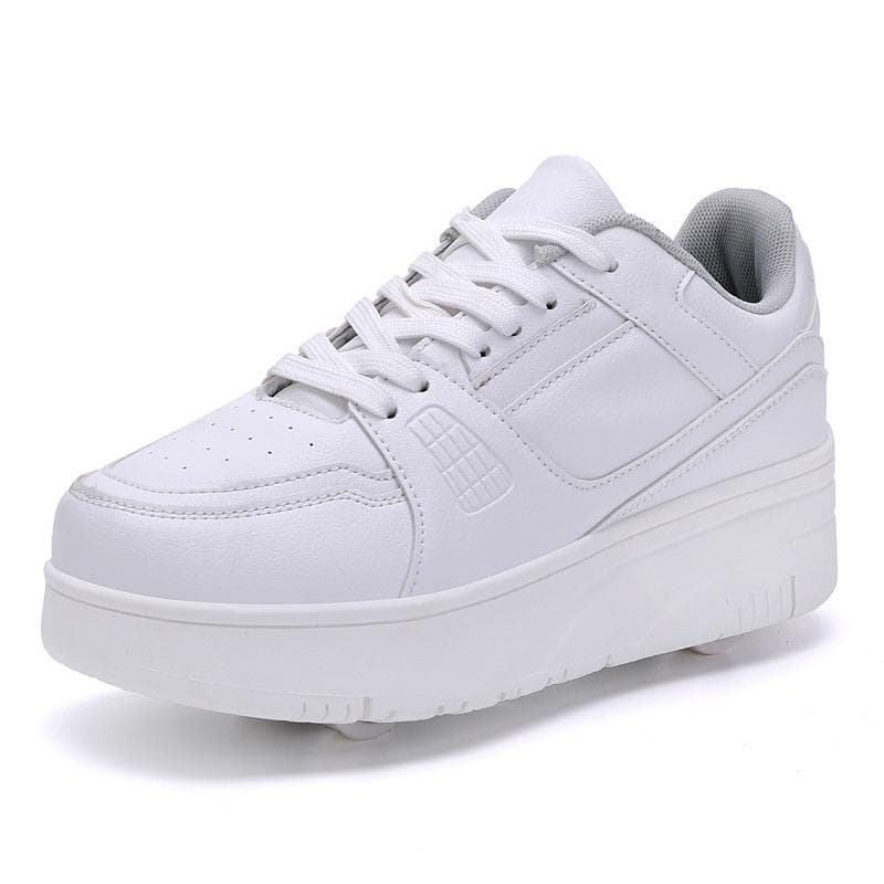 Student Runaway Shoes Four-wheel Children's Wheel Skates Men's and Women's Removable Ultra-light Version Shoes with Wheels 31