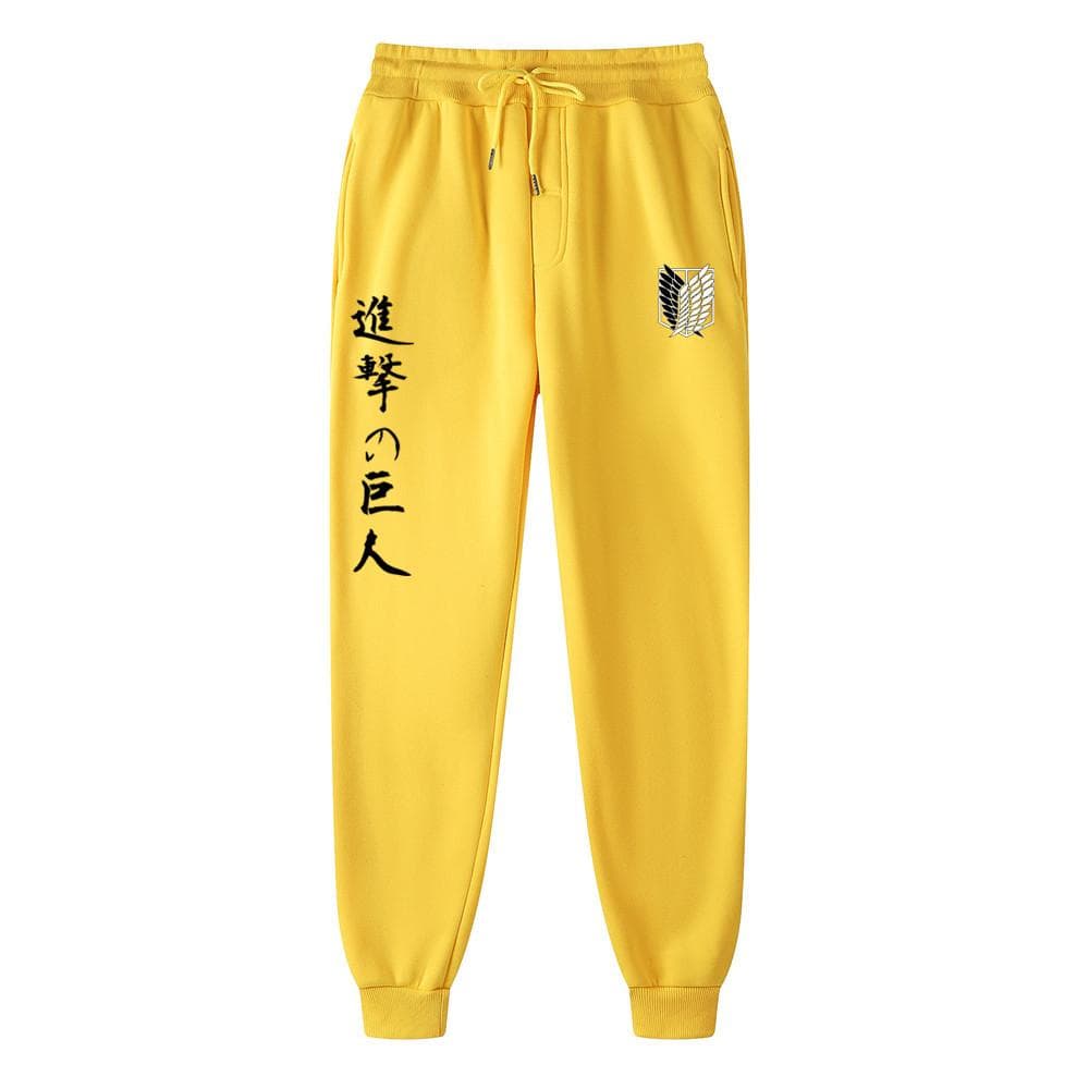 Anime Attack on Titan Printed Men's Joggers Brand Man Casual Trousers Sweatpants Fitness Workout Running Sporting Pants Clothing XXL