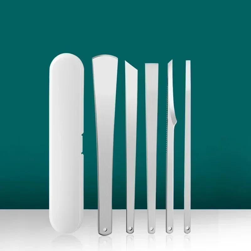 5Pcs/Set Foot Toenail Remove Dead Skin Calluses Exfoliate Manicure Care Tools Feet Nail Ingrown Cuticle Scraper 5pcs