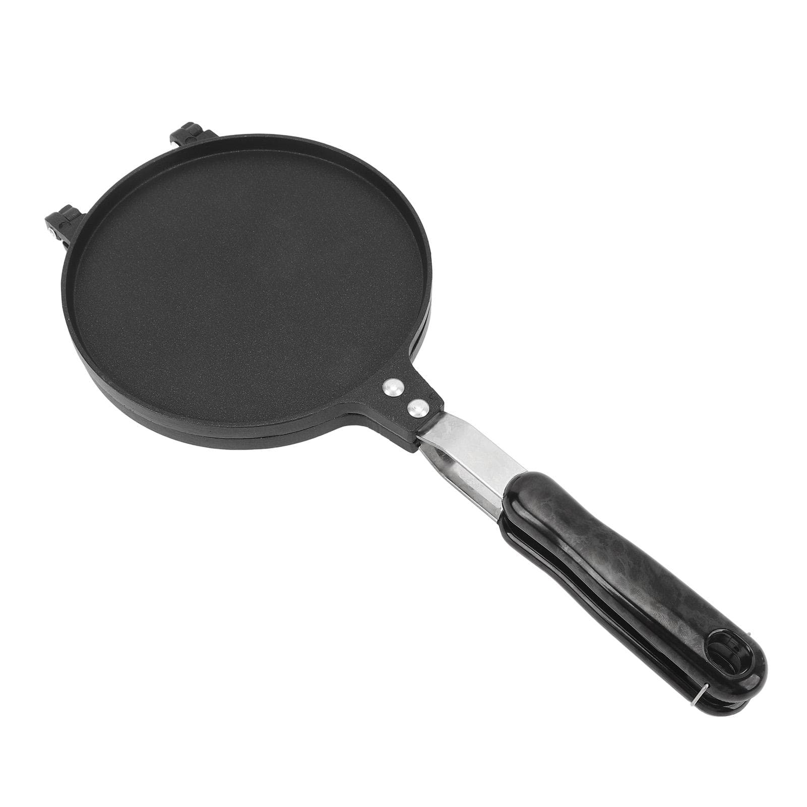 Egg Roll Press Pan Stick Proof Aluminum Stove Top Tortilla Press with Handle for Kitchen 6.8 Inch Glossy Style
