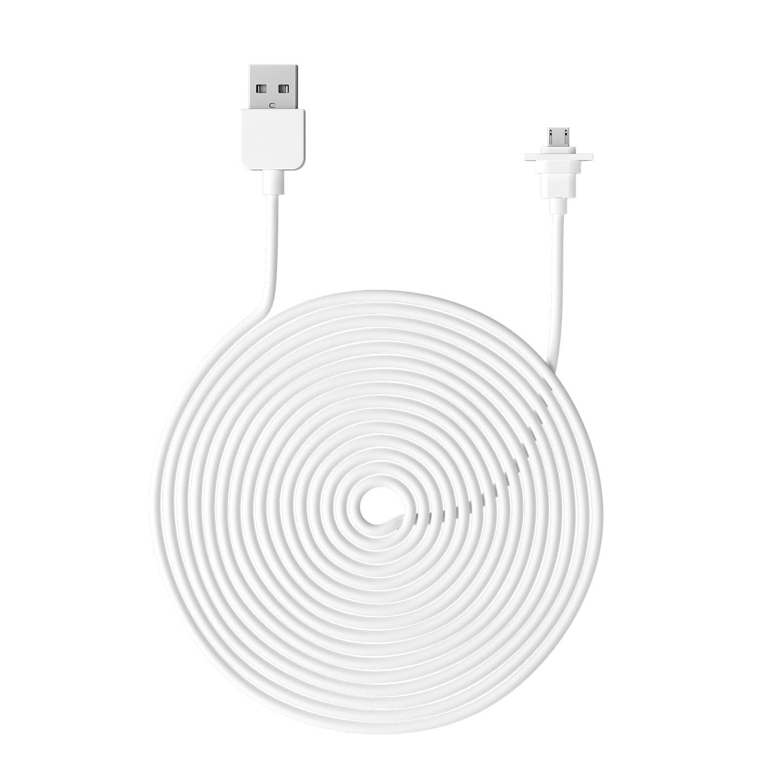 9m/29.5ft Outdoor Charging Cable Compatible with eufyCam 2C & 2C Pro ONLY Weatherproof Camera Charging Cable Clutter-free 1PCS white