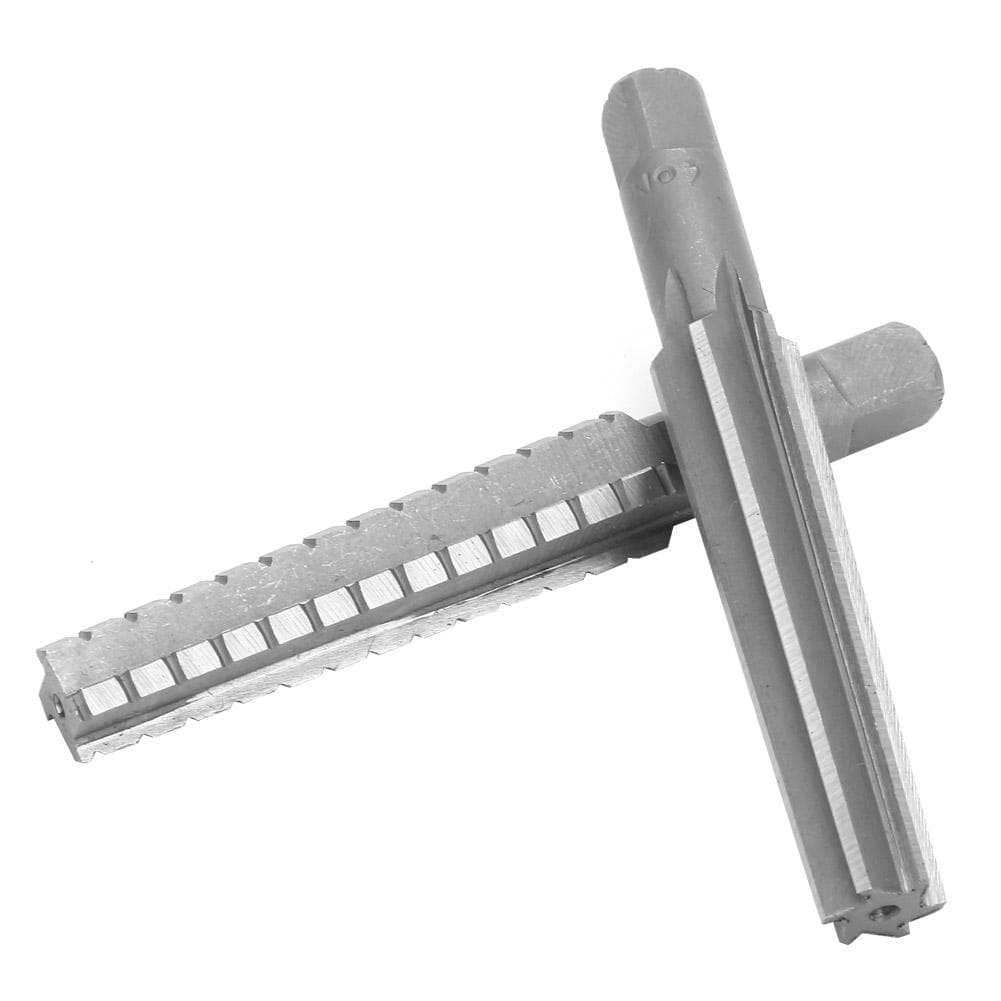 2pcs HSS MT2 Taper FineRough Reamer Cutter Tool Set Straight Shank 1.5x12.5cm