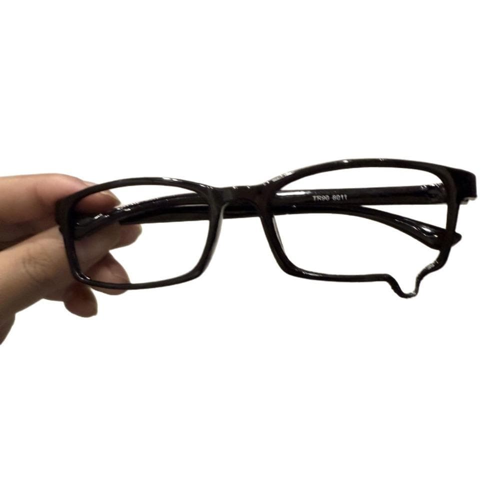 No Lenses Anime Tears Glasses Frame Kawaii Style Dripping Tears Y2K Aesthetic Unisex Eyewear Black Frame