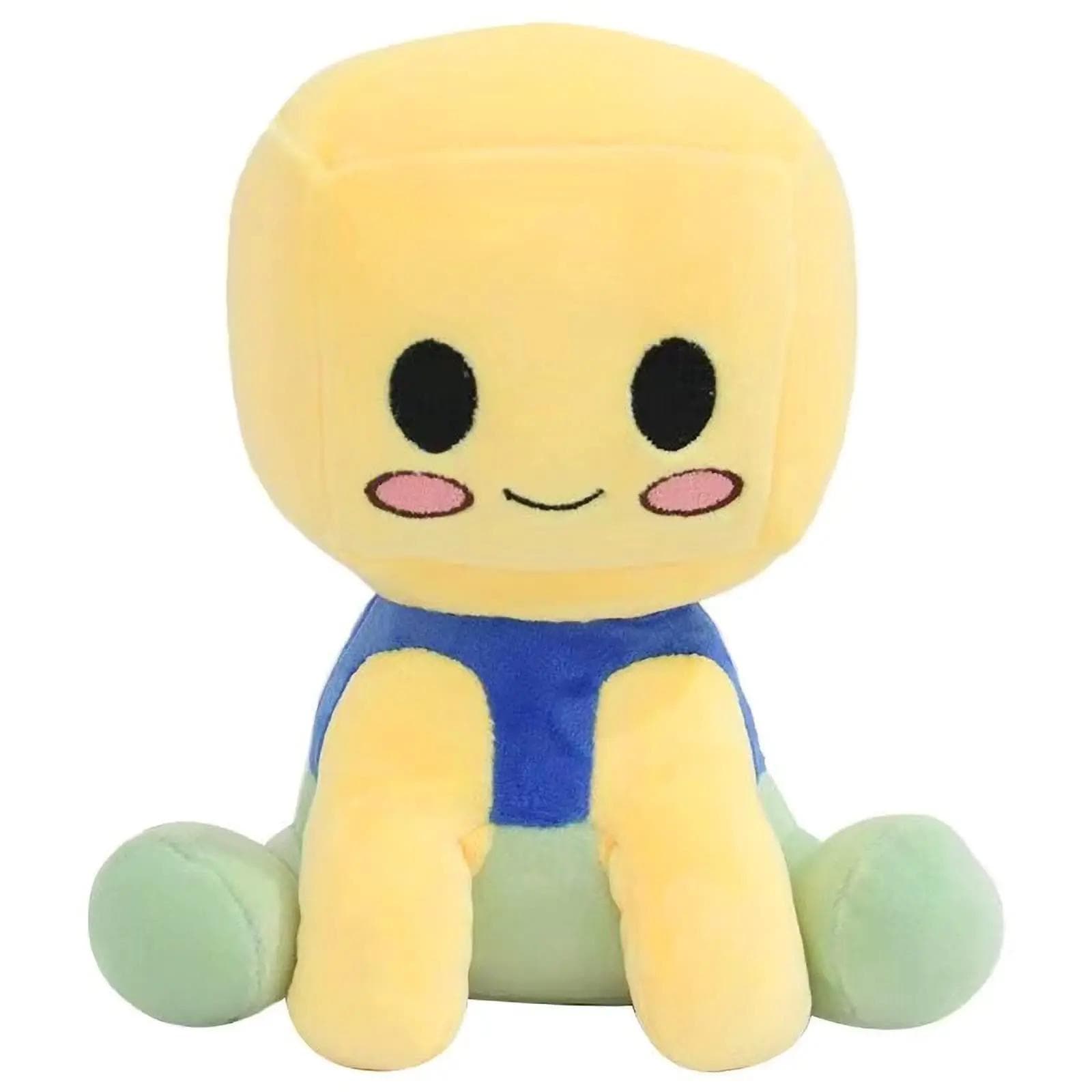 Blox Buddies Plush 7.8 Inch Blox Buddy Bacon Hair Noob Plushie Pet X Toys Stuffed Plush Pillow Decoration