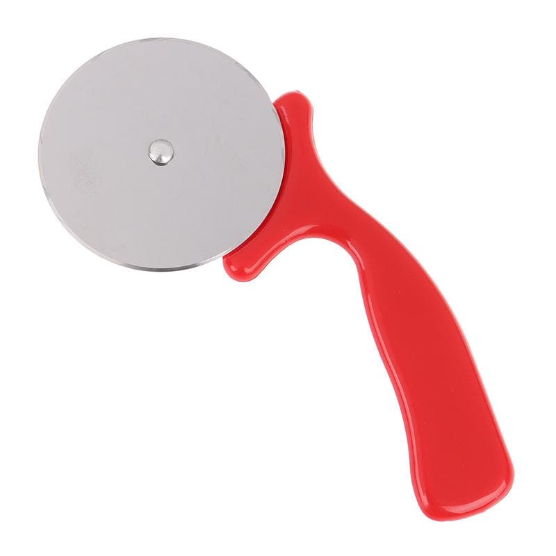 Stainless Steel Wheel Pizza Cutter Pizza Tool Kitchen Accessories red
