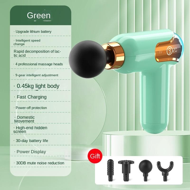 LCD Intelligent Frequency Control Fascia Gun Mini Portable Usb Whole Body Massager Electric Neck Membrane Instrument