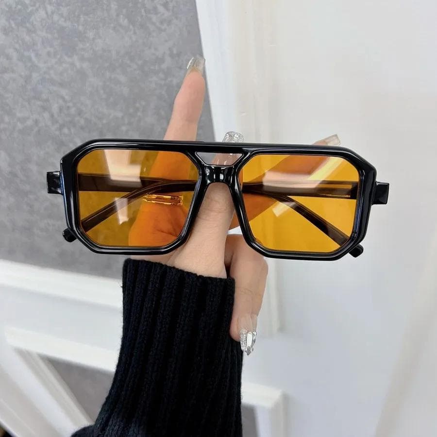 Designer Square Sunglasses Women Men Classical Rectangle Frame Sun Glasses Mirror Colors Elegant Fashion Other