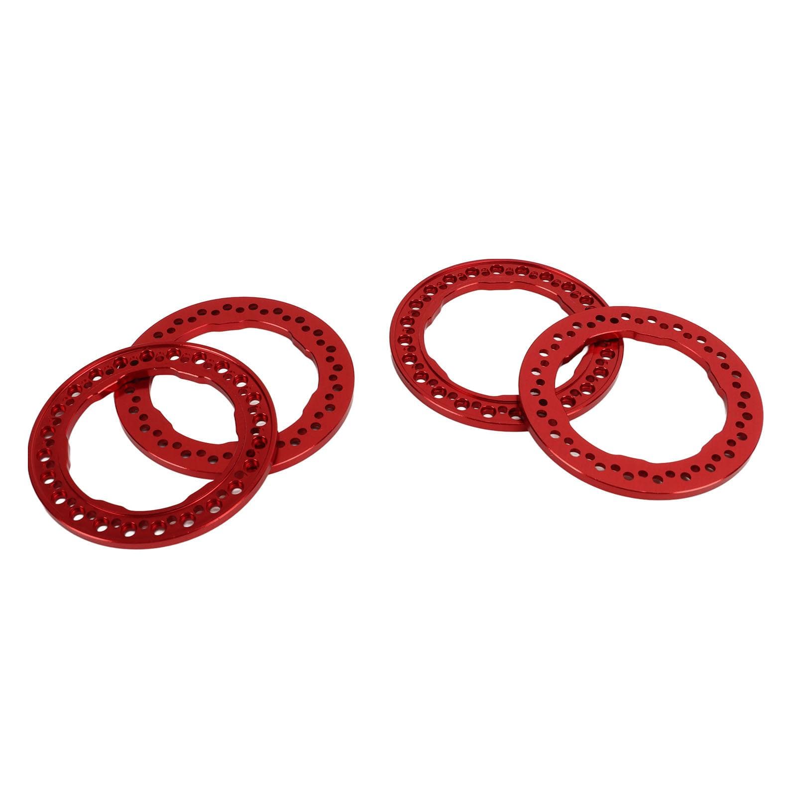 4pcs 1.9 Inch Wheel Outer Beadlock Rings Aluminum Alloy Replacement Wheel Beadlock Rings for