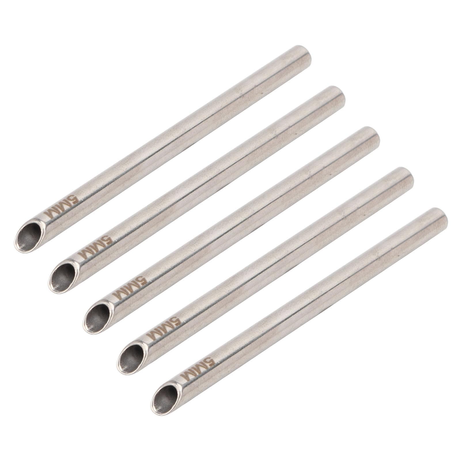 5pcs Piercing Needles Receiving Tubes Hypoallergenic Body Jewelry Holding Piercing Receiver 0.24in