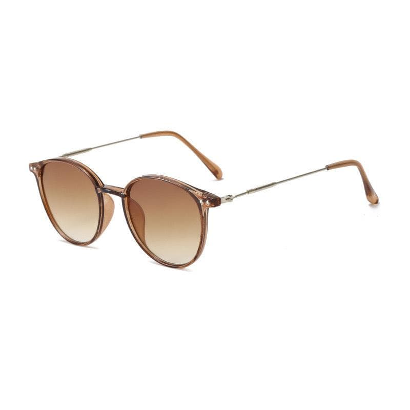 New Fashion Metal Small Round Frame Sunglasses Retro Outdoor Street Photography UV400 Women Eyewear Gafas De Sol 1PC