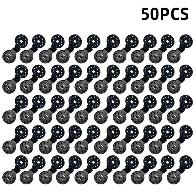 50Pcs Shade Cloth Clips Shade Fabric Clamps Grommets For Net Mesh Cover Sunblock Fabric In Garden Backyard Greenhouse Fixer 50PCS