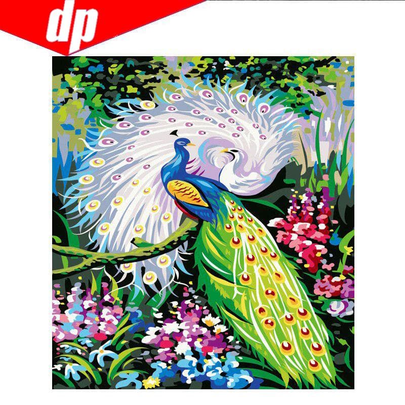 Full Diamond Embroidery Animal Peacock 5D Diamond Painting Cross Stitch 20X30