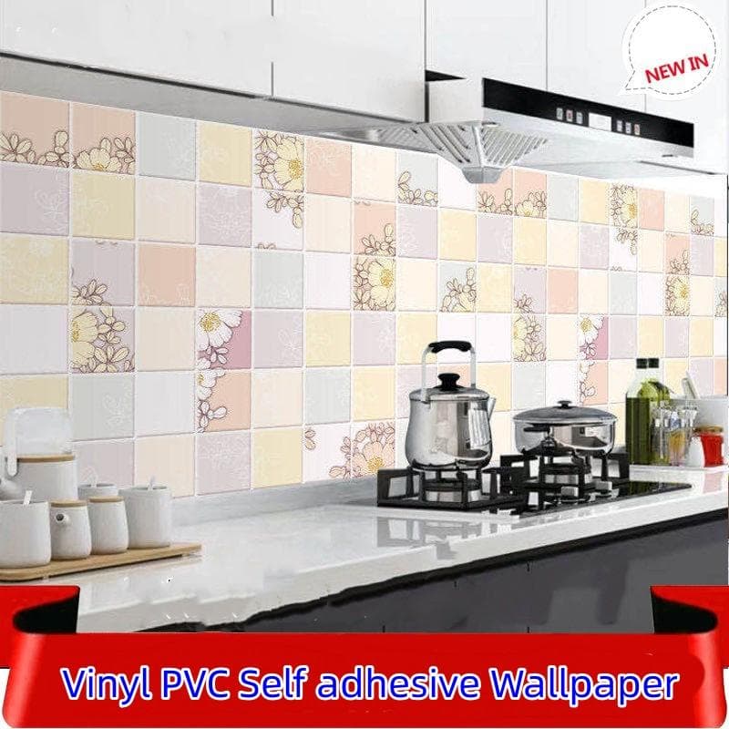 Oil-proof Kitchen Stove Sticker Self Adhesive Wallpapers Waterproof High Temperature Resistant Kitchen Decoration Contact Paper 60cm x 300cm