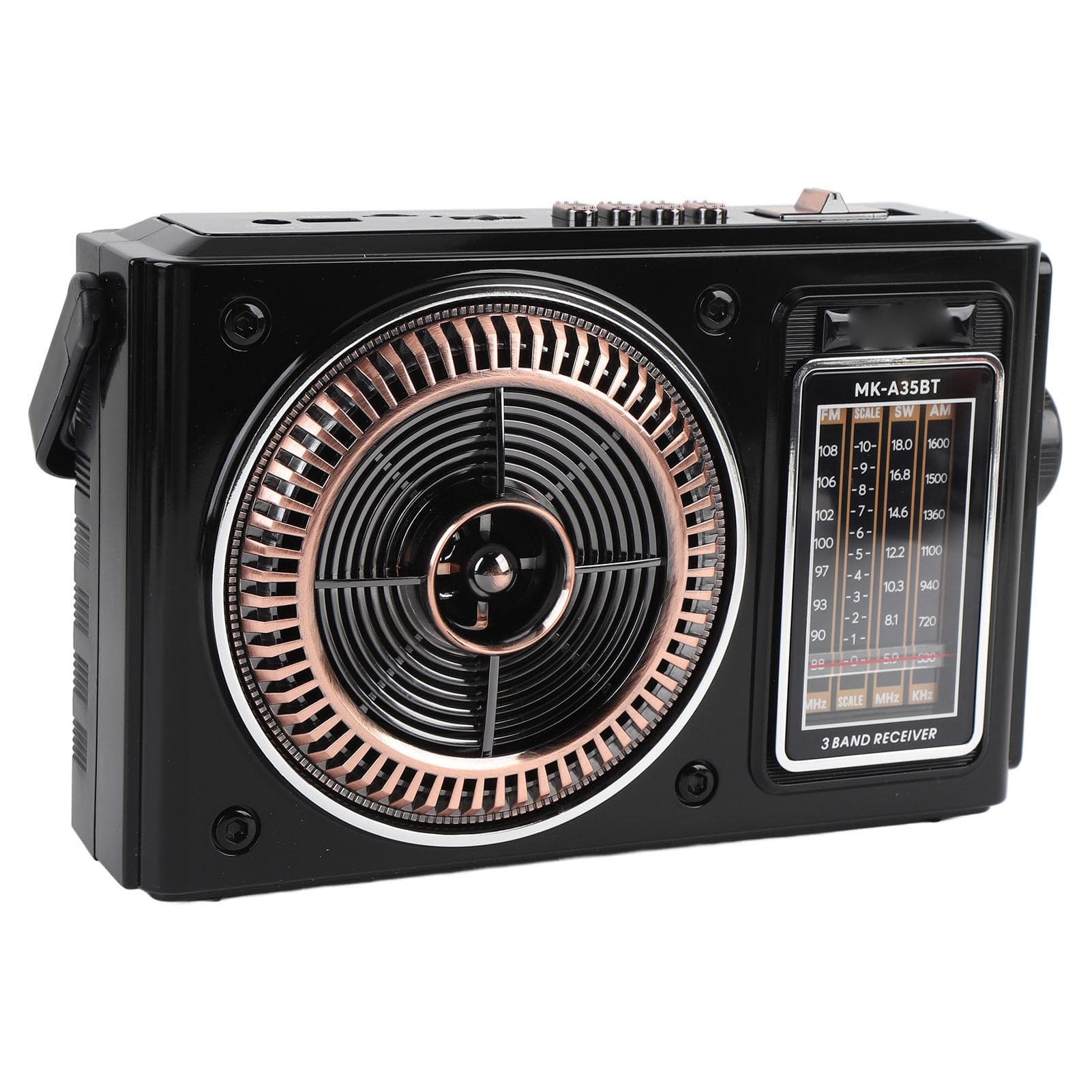 Portable AM FM Shortwave Radio with Bluetooth 4 in 1 Full Band Radio Support Memory Card Play for