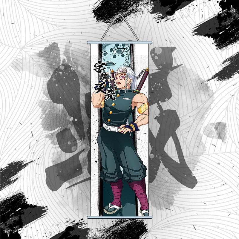 Demon Slayer Wall Chart Anime Kamado Tanjiro Nezuko Canvas Poster Modern Home Decoration Living Room Pendant Gift