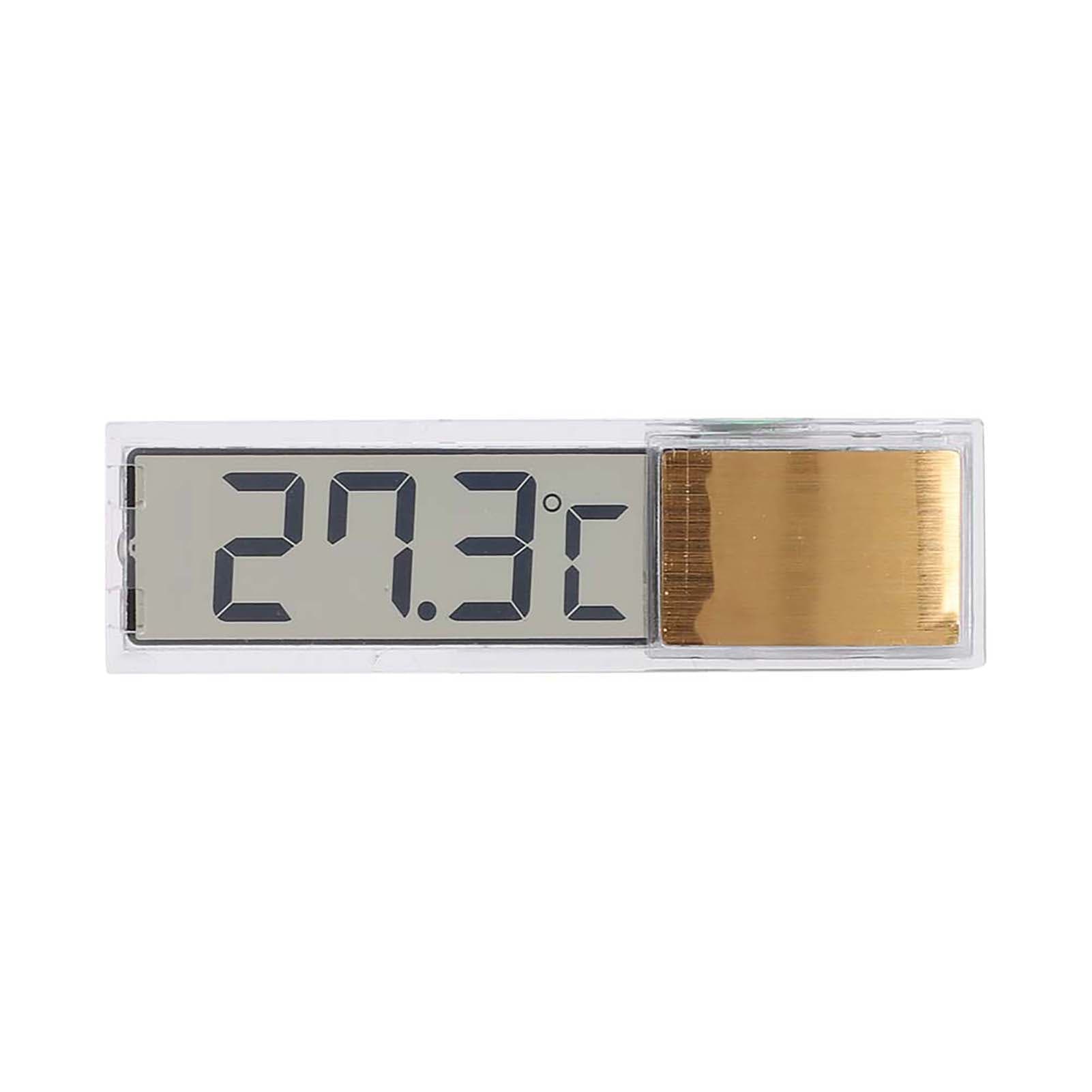 Aquarium Fish Tank LED Sensor Indoor Outdoor Temperature Measurement 3D Digital Electronic golden