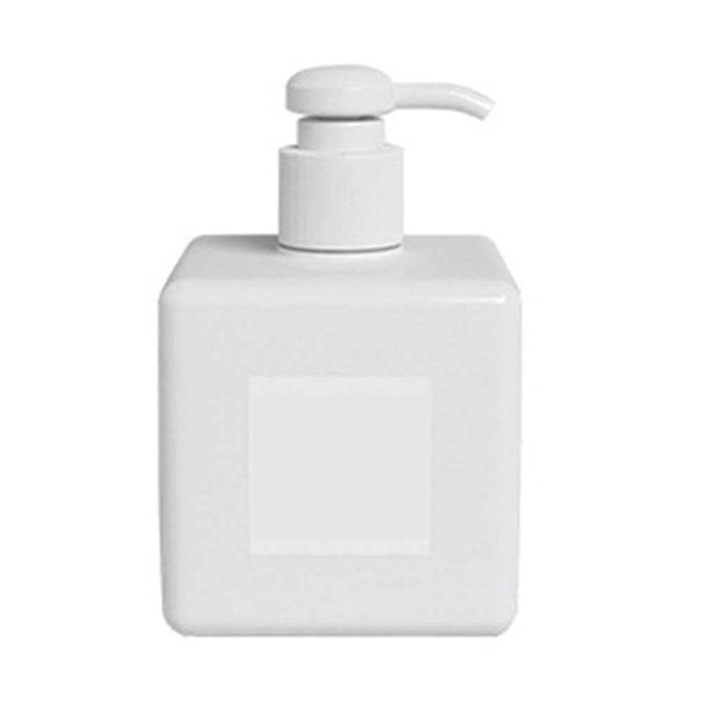 250/450ml Plastic Liquid Soap Lotion Dispenser Refillable Press Pump Bottle 450ml white