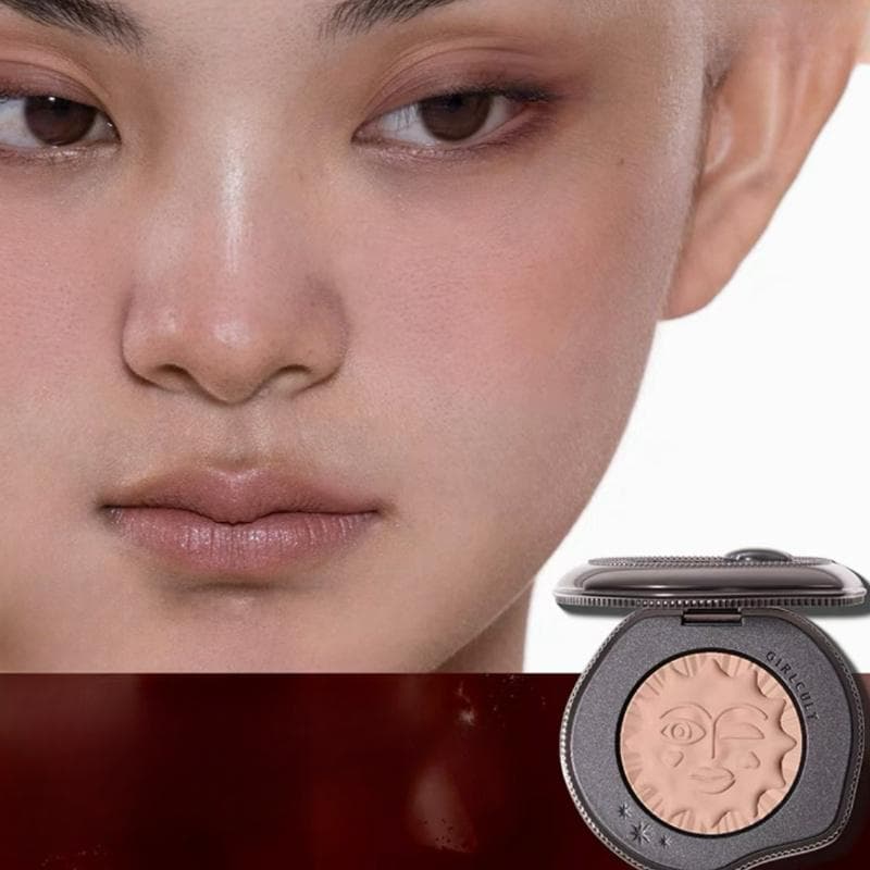 Girlcult Emotional Powder Blush Black Fuwa Cream Blusher Highlight Expansion Color White Nude Color Fine Matte Cold Natural