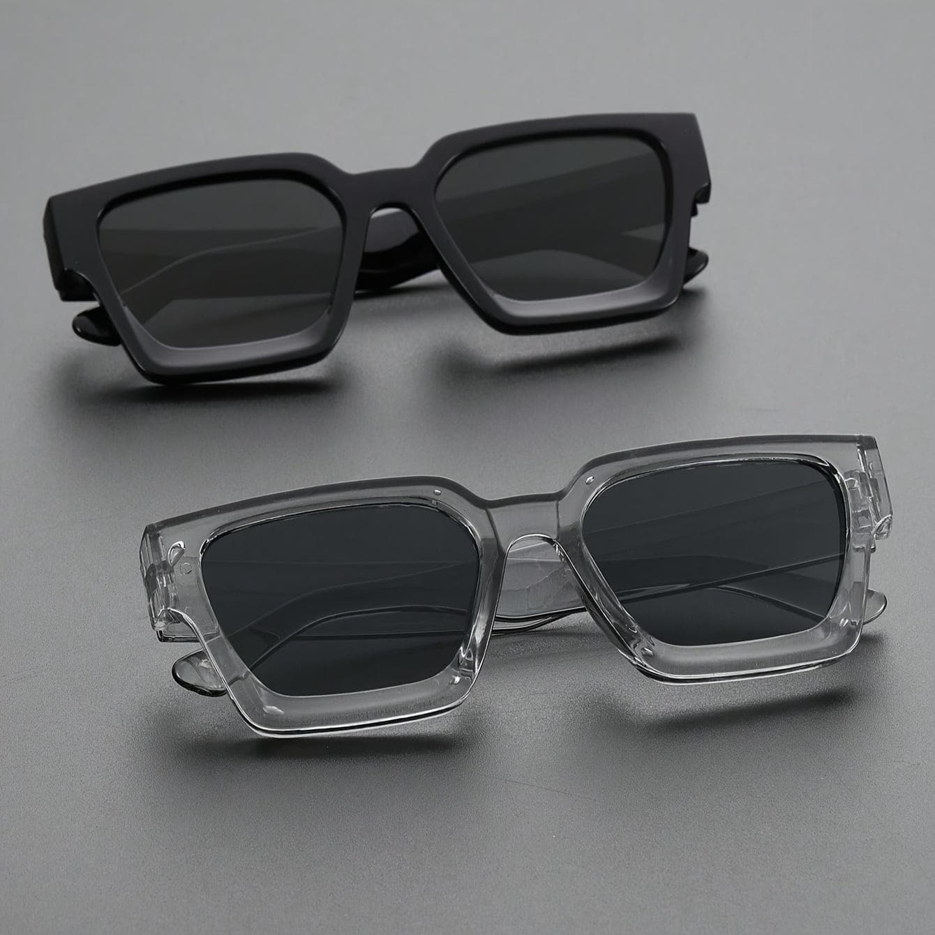 1 PC Classic Fashion Square Plastic Frame Women Sunglasses For Men Daily Life Shades Eyewear Accessories UV Protection