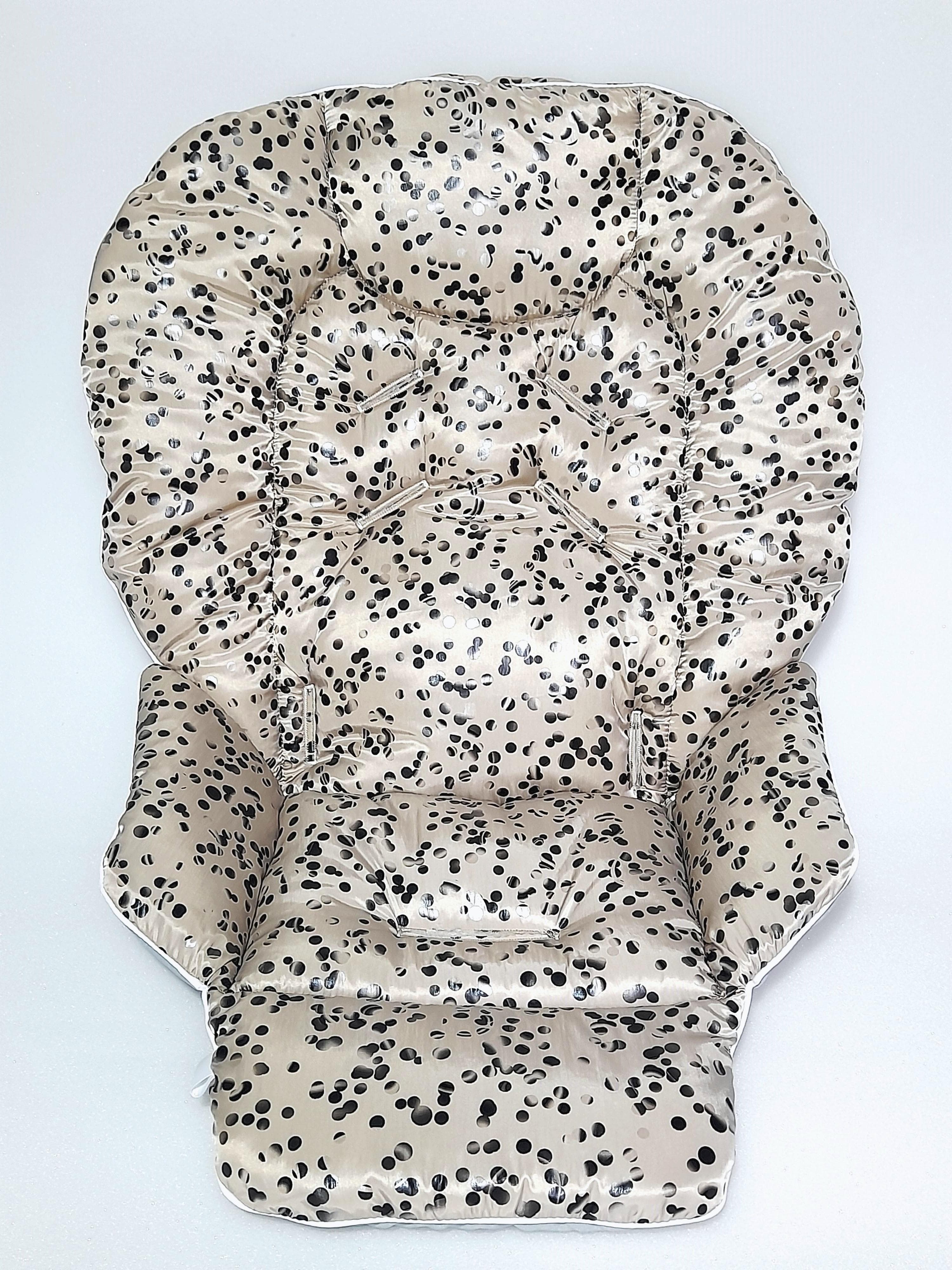 Chicco Polly highchair waterproof cover with pattern, water-repellent highchair insert one size