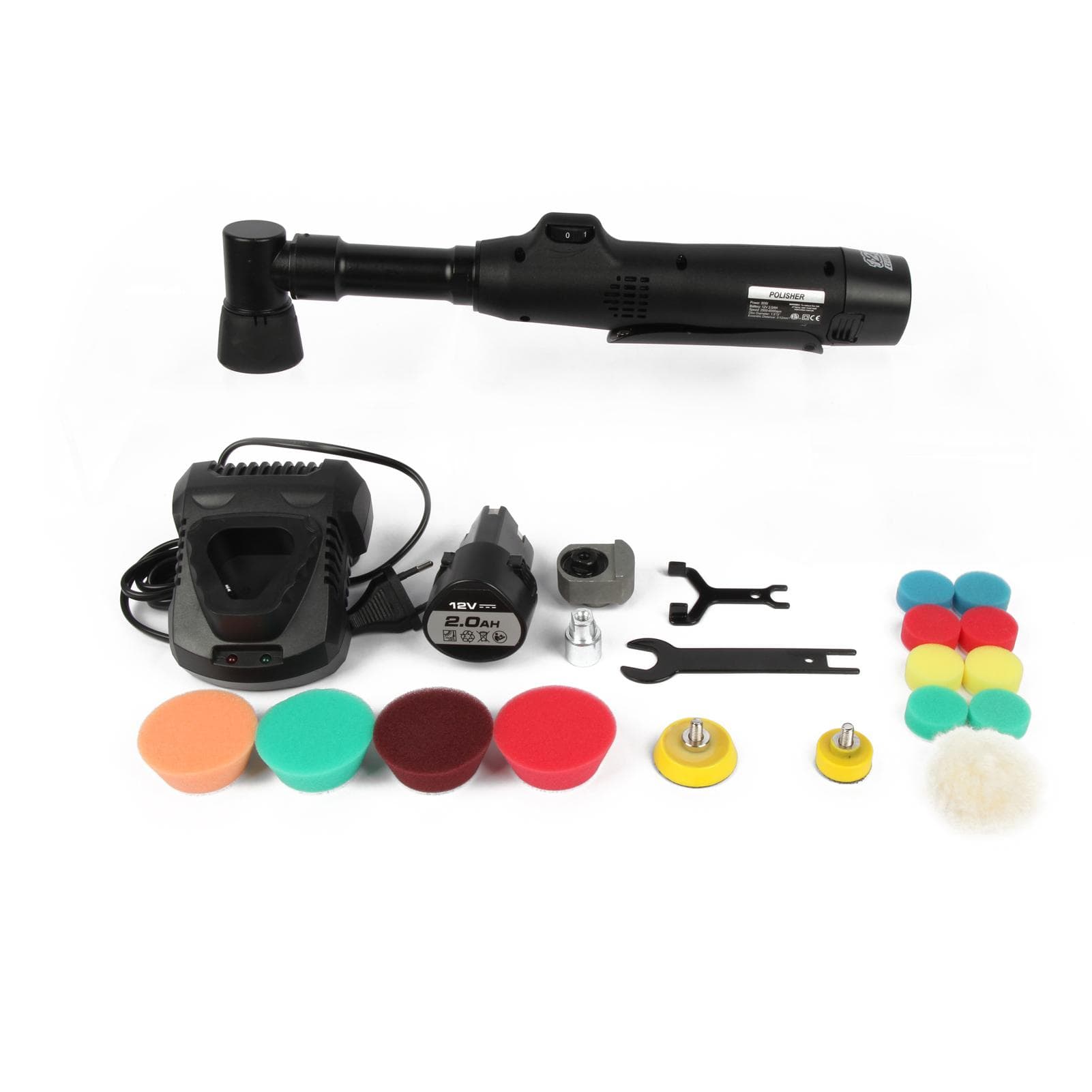 Portable Car Polishing Machine Mini Electric Auto Polisher Handheld Rechargeable Car Polishing and EU Plug