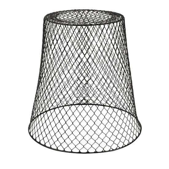 Protection Cover Metal Garden Cloche with Fine Mesh Easy-to-Install Plant Cages Animal-proof Mulch Guard for Outdoor Plants black