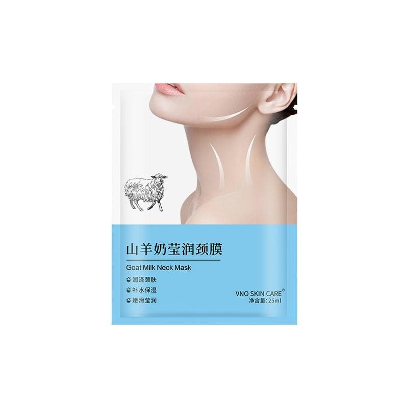 1/5/10 Pcs Goat Milk Neck Mask Collagen Firming Anti-Wrinkle Whitening Anti-aging Mask Beauty Moisturizing Lift Firming Neck Skin Care 5 Pcs