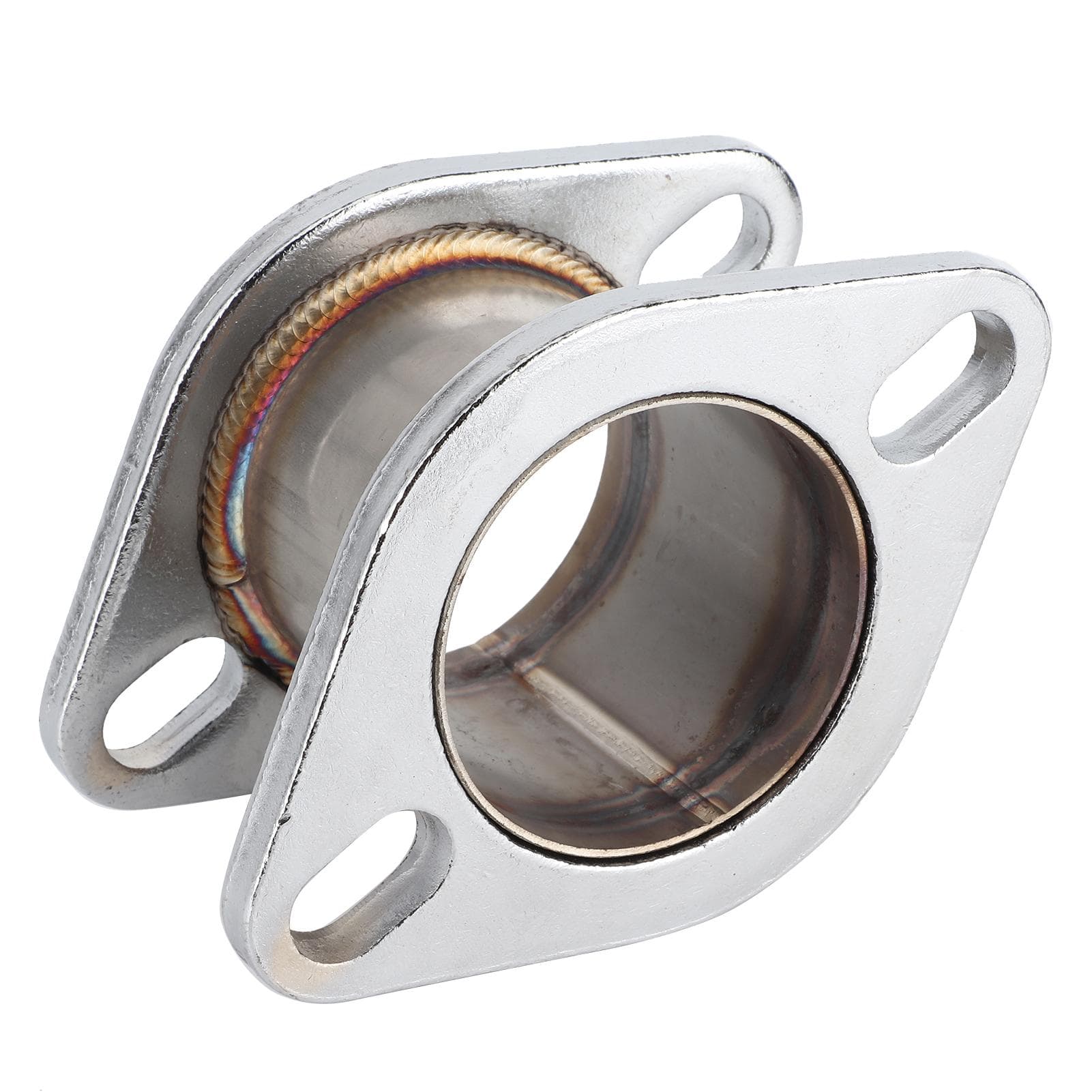 Muffler Pipe Extension Flange Exhaust Stainless Steel Adapter Automobile Universal