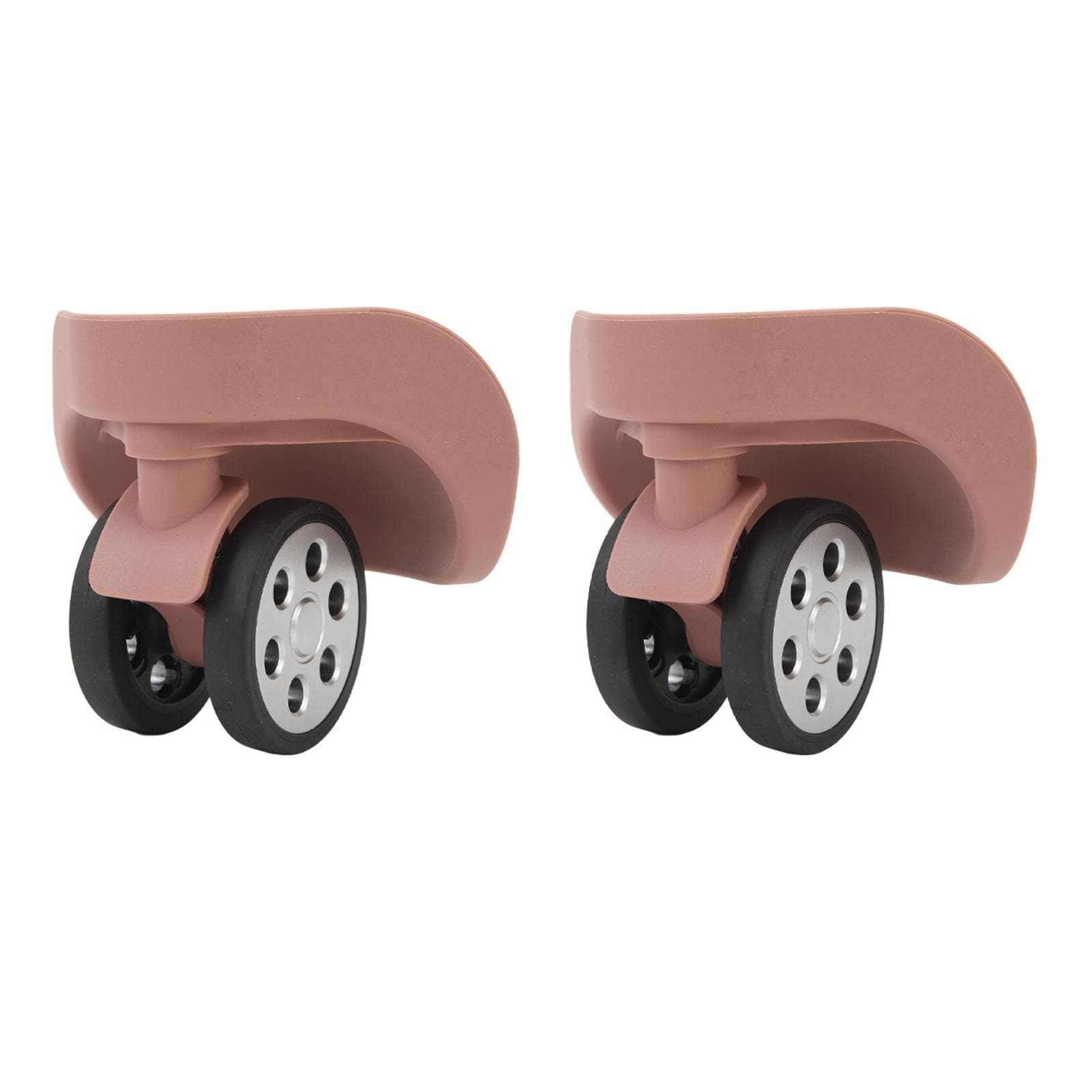 2Pcs Luggage Wheels 360 Degree Rotating Quiet Antiwear ABS Rubber Suitcase Caster with Screws for
