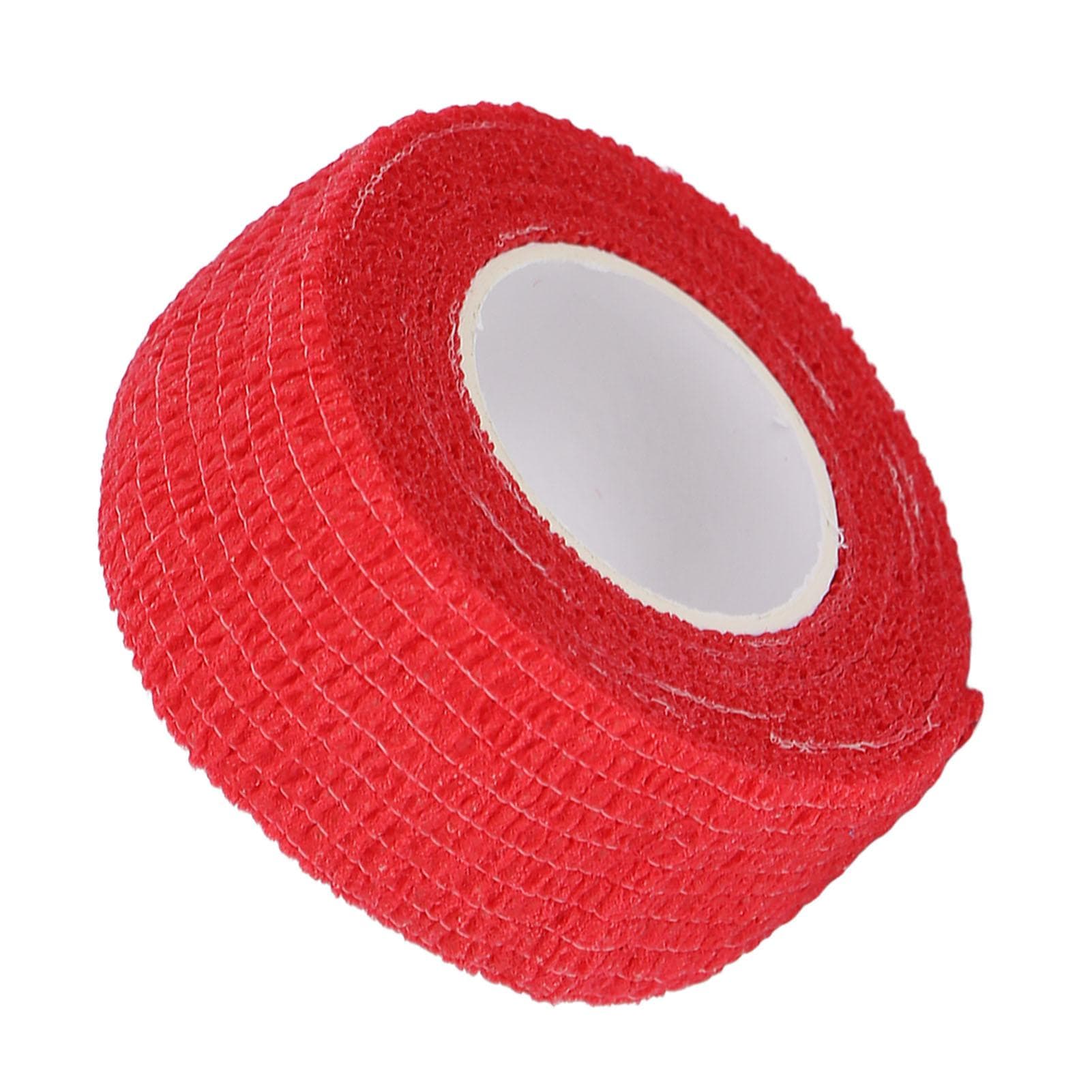 10 Rolls Self Adhesive Bandage Wrap Compression Prevent Calluses Elastic Fixation Bandage 0.98 X red